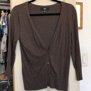 Brown Button Down Cardigan